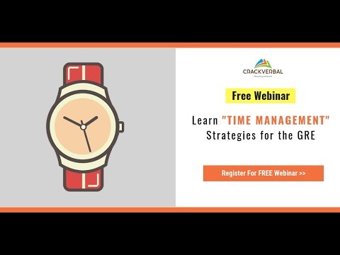 AskCrackVerbal's tweet card. Proven GRE Time Management Strategies You Should Know! (Webinar)