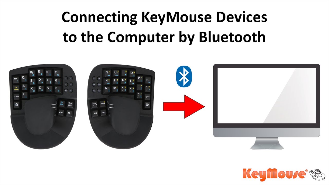 KeyMouse's tweet card. Connecting KeyMouse Devices to the Computer by Bluetooth