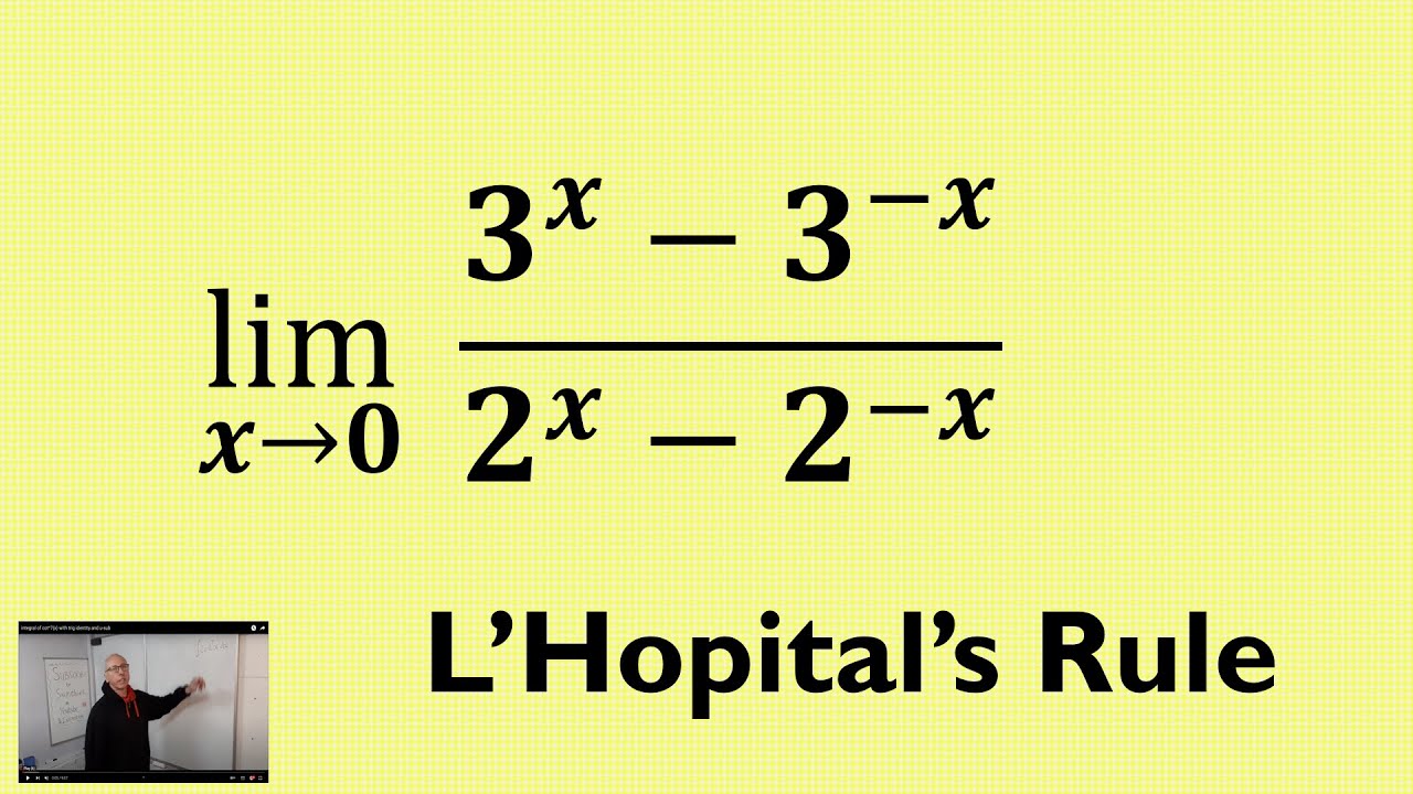 sumchief's tweet card. Find the Limit of a Function using L'Hôpital's Rule