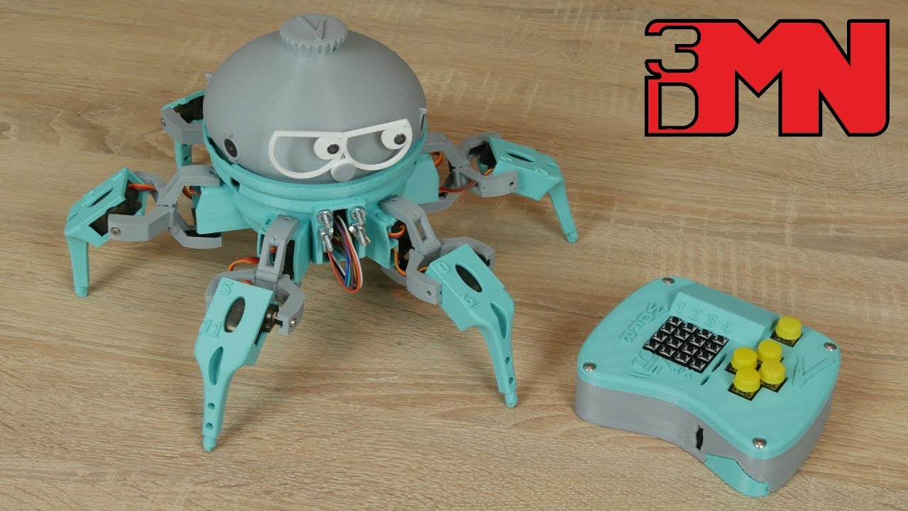 VorpalRobotics's tweet card. Vorpal - 3D Printed Robotic Arduino Based Hexapod