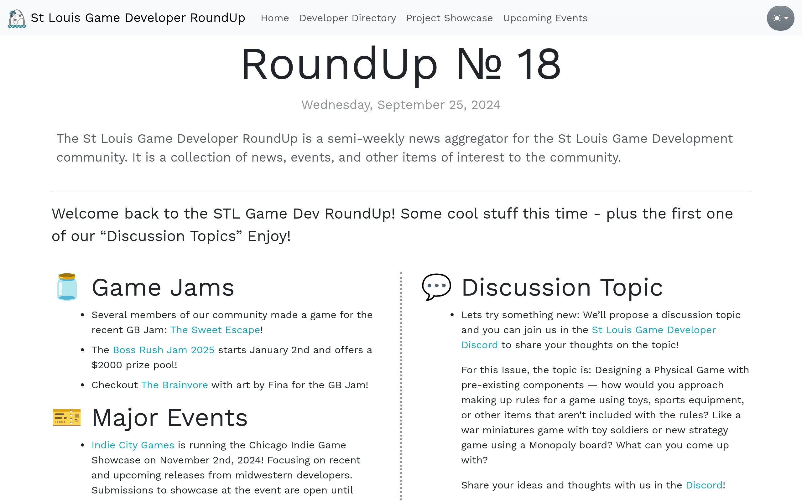 AxolStudio's tweet card. The St Louis Game Developer RoundUp is a monthly news aggregator for the St Louis Game Development community. It is a collection of news, events, and other items of interest to the community.