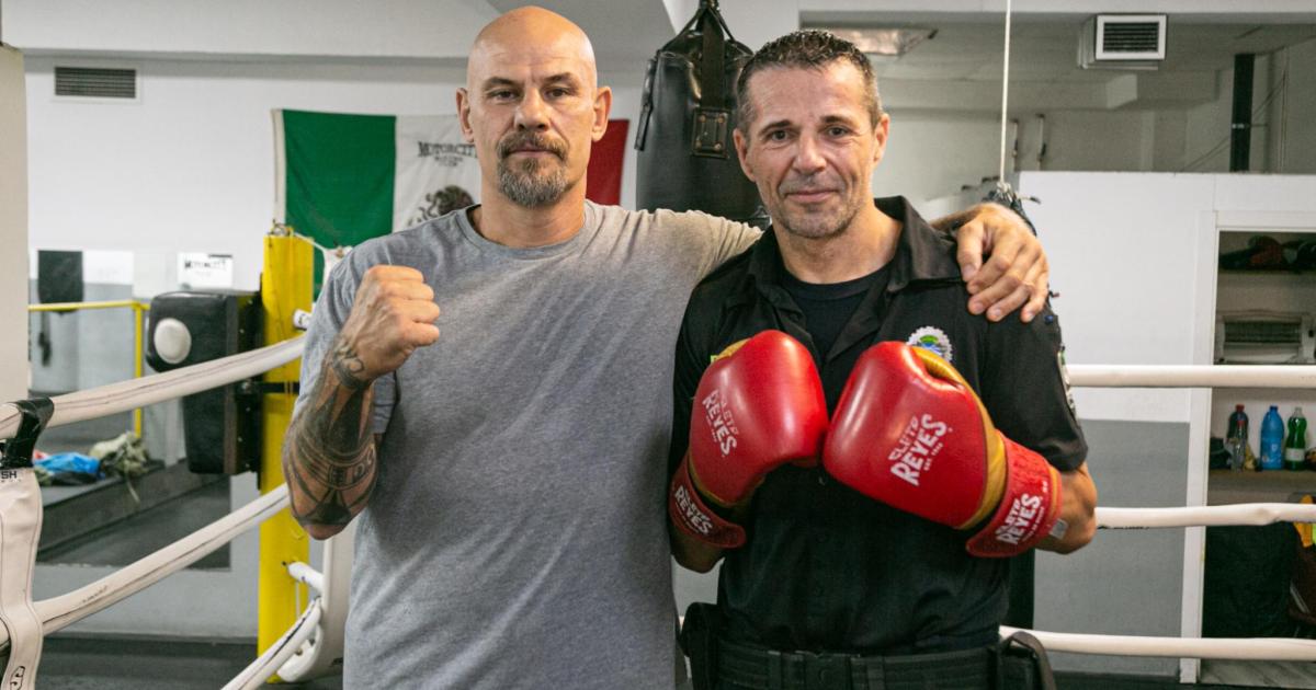 GuillEsteban's tweet card. Julio Rubio, agente de la Policía Portuaria, competirá en boxeo en los X Juegos Europeos de Policías y Bomberos que se celebran en octubre en la ciudad portuguesa de Braga. Julio Rubio pega hostias...