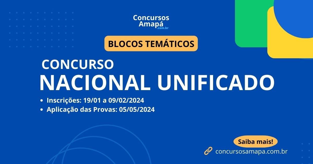 ConcursosAp's tweet card. Veja os blocos temáticos, órgãos, cargos, especialidades e quantidade de vagas.