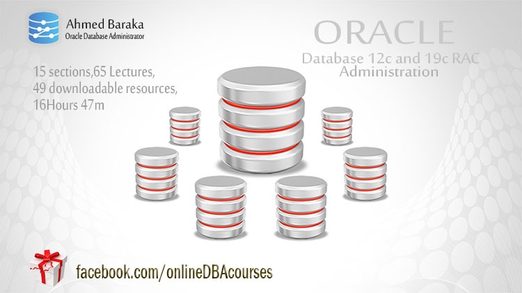 OracleCourse's tweet card. An extensive course that develops your skills to be professional on managing Oracle RAC databases (12c and 19c)