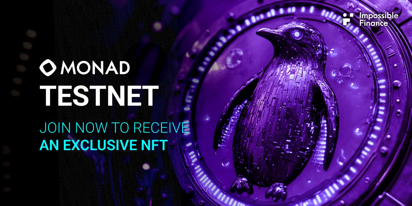 impossiblefi's tweet card. Ready to explore the Monad Testnet on Impossible Finance? Follow these simple steps to get started and mint your exclusive IF NFT. 🌐 Start here: https://app.impossible.finance/launchpad/project/16...