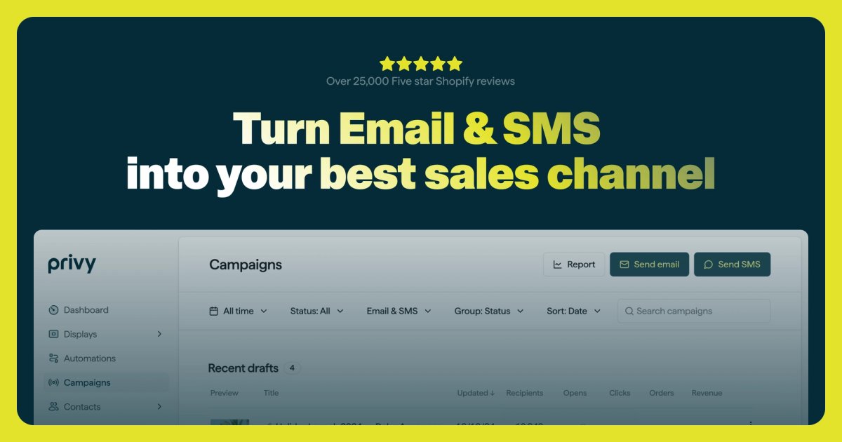 PixiNews's tweet card. Privy pairs intuitive email, SMS and list growth tools. See why you should join the 10,000+ brands growing with Privy today.