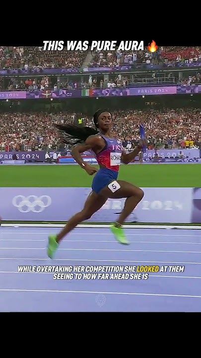 shealwayshas's tweet card. How Fast is she ? 🤯🔥 | #olympics #speed #athlete