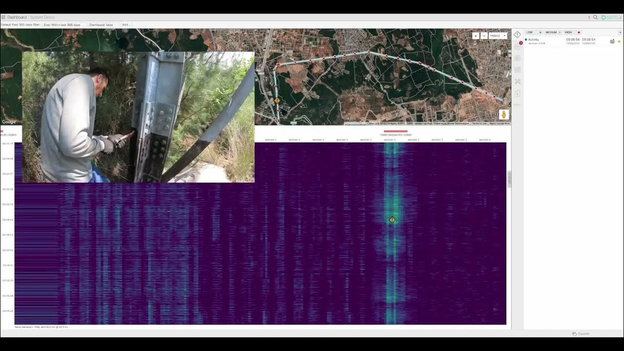 SintelaDAS's tweet card. Sintela Distributed Acoustic Sensing (DAS) solution - Pylon Demo...