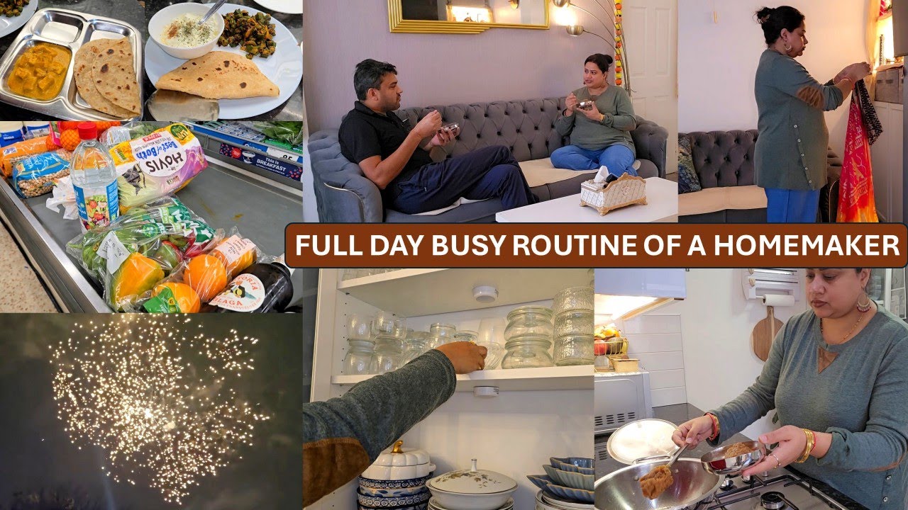 DeepsAIOChannel's tweet card. Daily Life Routine In UK - Crockery Arrangement, Cooking, Grocery,...