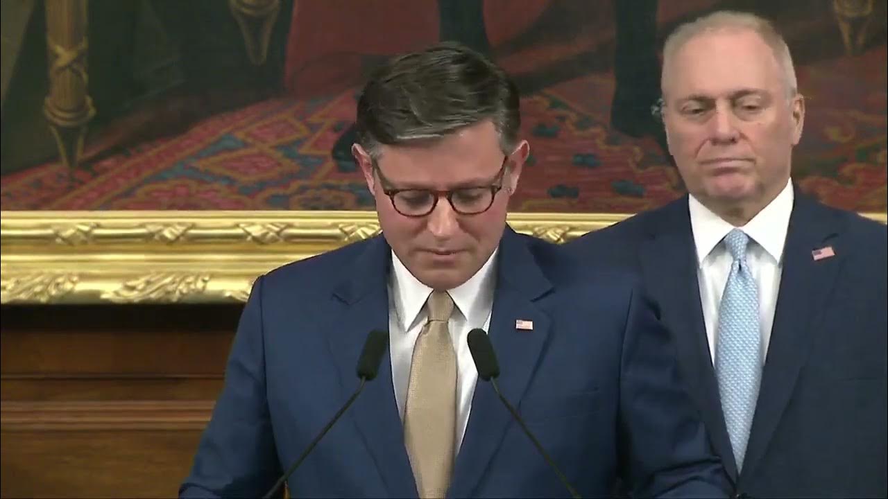 MyersVicto52073's tweet card. Speaker Johnson and House GOP Leadership Give Remarks on Day 34 of...