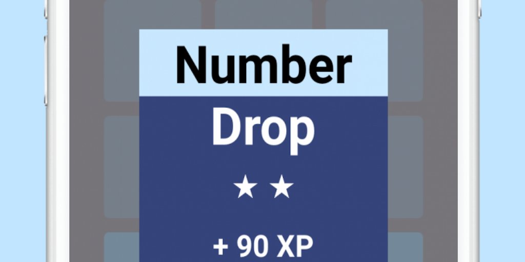 NumberDropApp's tweet card. NumberDrop improves your mental arithmetic with a fun, simple format. The aim of the game is to reach the target values by adding, subtracting, multiplying and dividing on a grid of numbers You have...