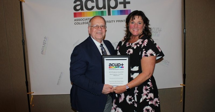 SDuccilli's tweet card. On Wednesday, April 6, the Association of College and University Printers honored the winners of its ACUP Awards competition in a ceremony on the last day of its first in-person conference in three...