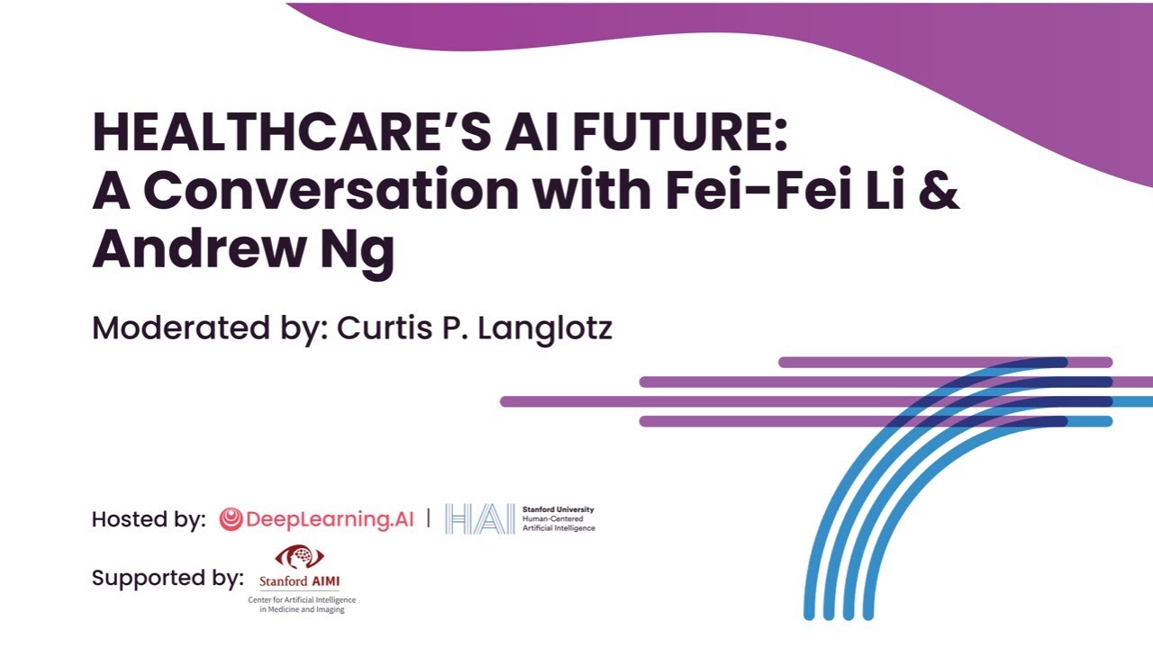 Behappy_AI's tweet card. Healthcare’s AI Future: A Conversation with Fei-Fei Li & Andrew Ng