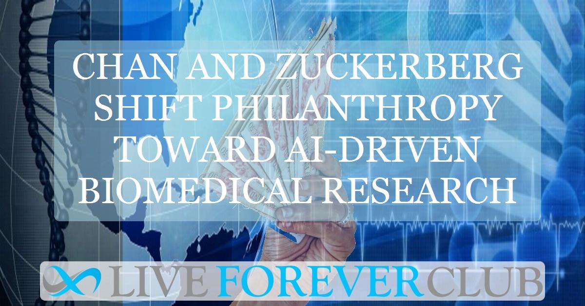 liveforeverclub's tweet card. Key points summary of Independent article. Biohub will invest ~$1B a year to build AI-driven virtual cells and speed disease research