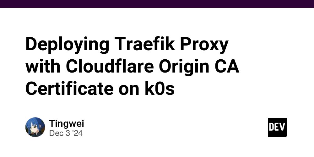prod42net's tweet card. Objective: To perform a minimal installation of k0s on a VPS, set up Traefik as a reverse...