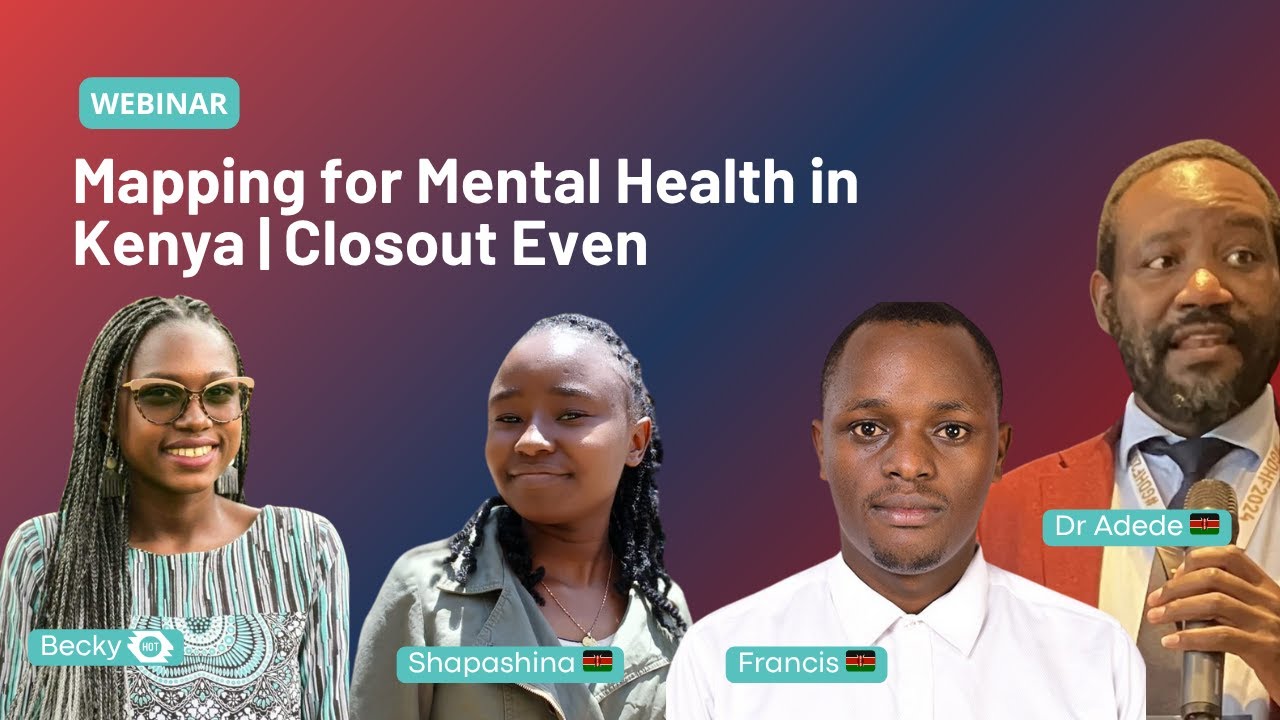openmapping_esa's tweet card. Mapping for Mental Health in Kenya | Closout Event