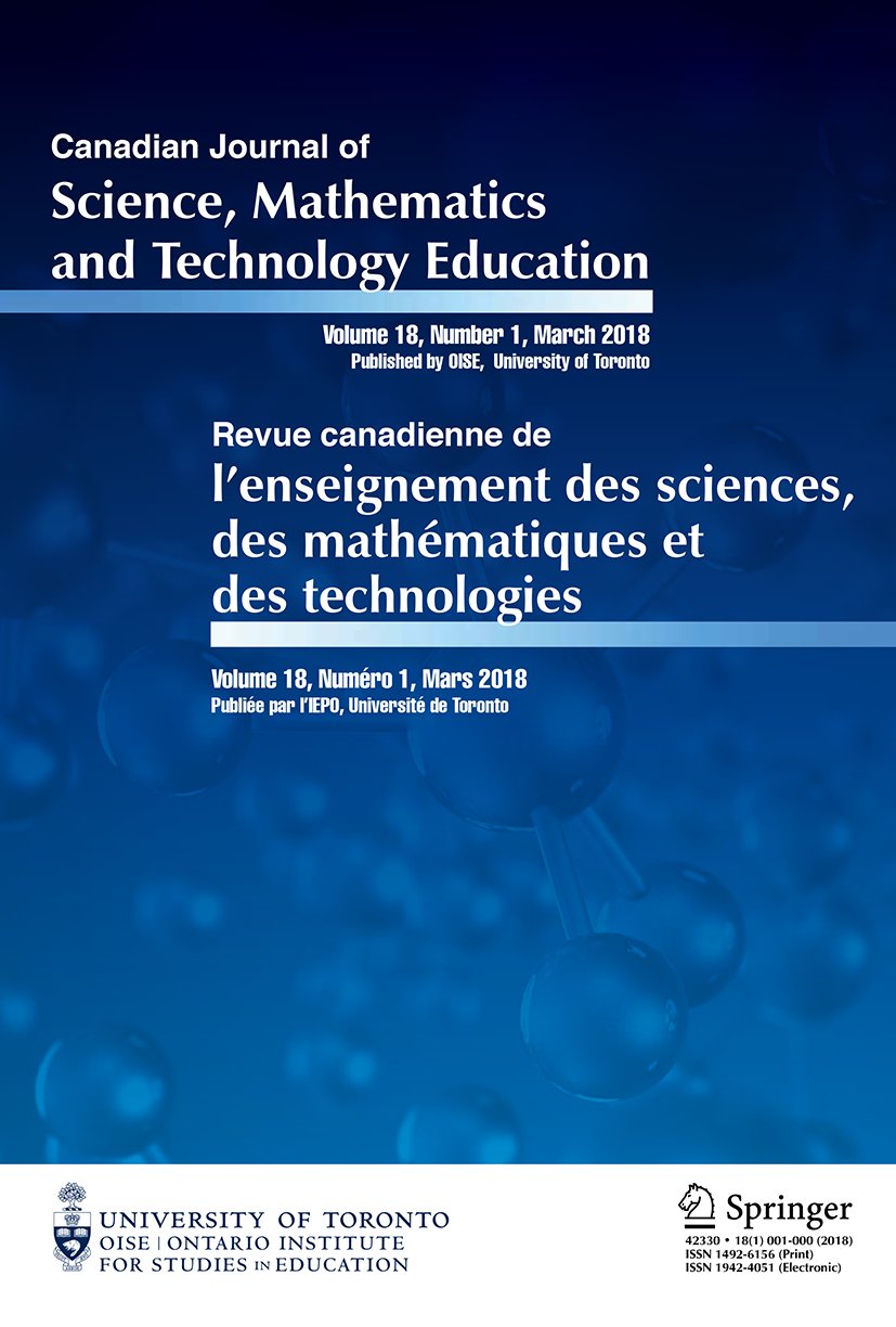 CJSMTE's tweet card. Canadian Journal of Science, Mathematics and Technology Education - This article presents a study of youth participating in a program that engages in a form of ecojustice education, addressing...