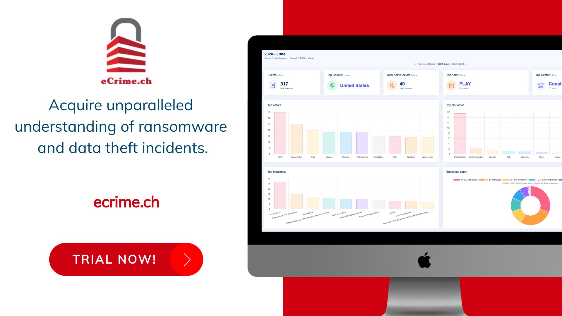 ecrime_ch's tweet card. Real-time alerts and dashboard tool for monitoring global and sector-specific cyber-attacks.