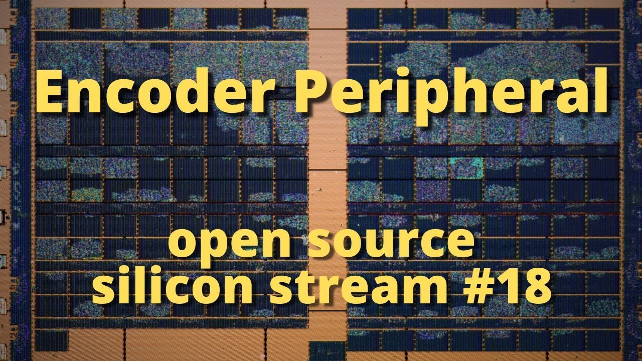 matthewvenn's tweet card. Open Source Silicon Stream #18 - Quadrature Encoder RISC-V peripheral