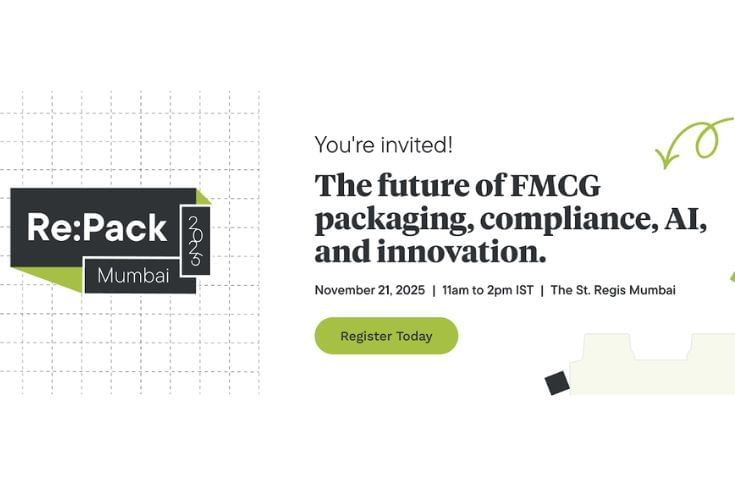 WhatPackaging's tweet card. Re:Pack is an exclusive roundtable of senior packaging NPD, and innovation leaders from Indian FMCG brands organised by Esko, to be held at The St Regis Mumbai, on 21 November.