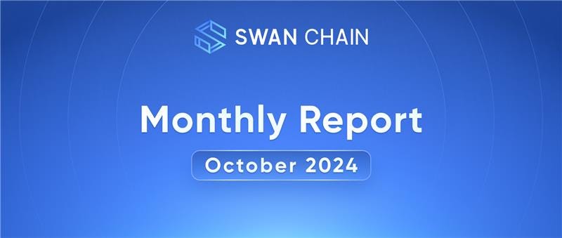 swan_chain's tweet card. October has been an extraordinary month for Swan Chain, marked by groundbreaking achievements, exciting new programs, and meaningful…