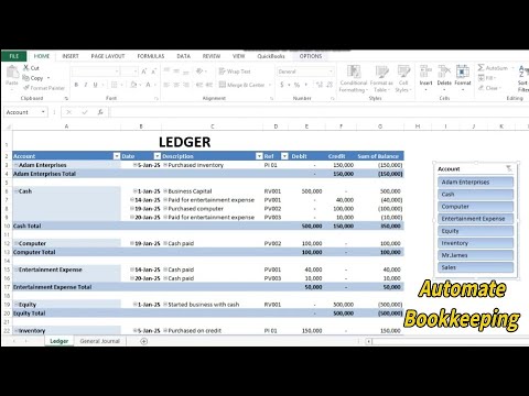 LAPS_Accounting's tweet card. How to Automate Accounting Bookkeeping, Ledgers & General Journal in...