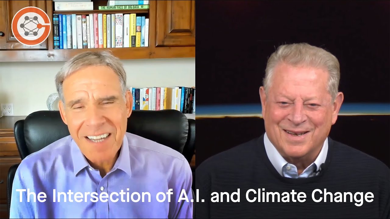 EricTopol's tweet card. Al Gore: The Intersection of A.I. and Climate Change