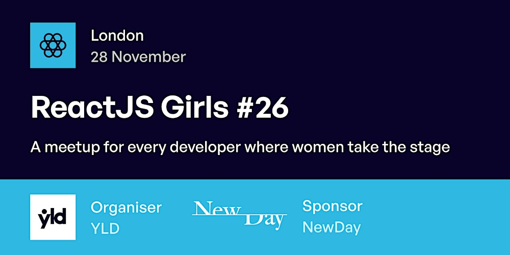 ReactJSgirls's tweet card. ReactJS Girls is a meetup for every developer where women take the stage to share their learnings and experiences with ReactJS.
