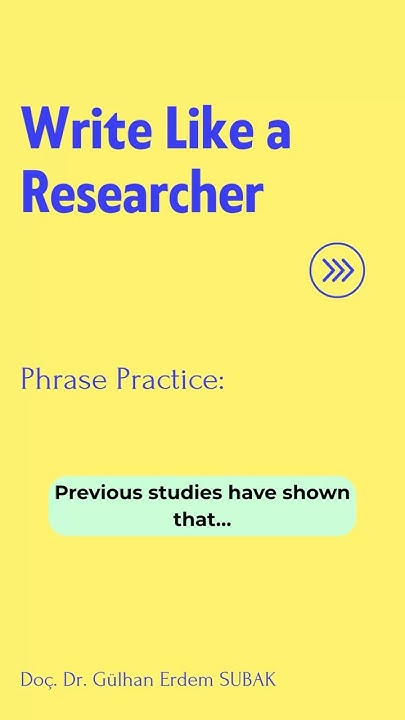 DocDrSubak's tweet card. Write Like a Researcher | “Previous studies have shown that…” (3...