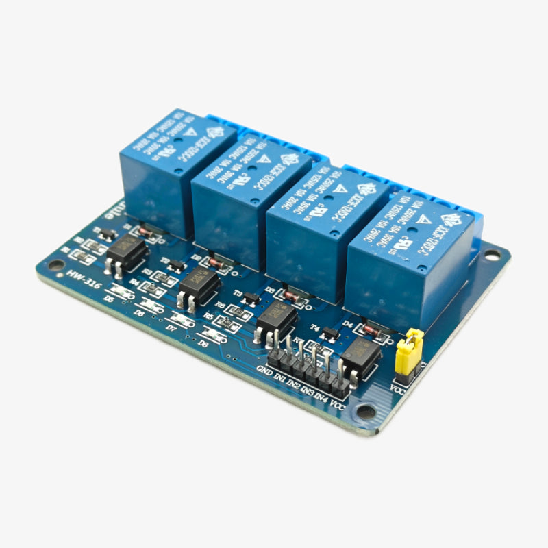 quartzcomponent's tweet card. The 4-Channel 12V Relay Module with Optocoupler is a reliable switching board designed to control high-voltage AC and DC devices using a 12V control signal. Each relay supports up to 10A at 250V AC...