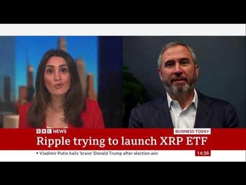 josepi909's tweet card. Ripples Brad Garlinghouse , BBC news interview - Friday 8 nov 2025