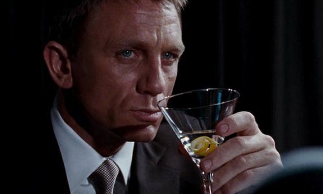 VodkaCookbook's tweet card. 'Spectre' will see Daniel Craig's Bond graduate from a Vesper(pictured) to a Dirty Martini in a scene with French beauty Lea Seydoux, who plays a character called Madeleine Swann.