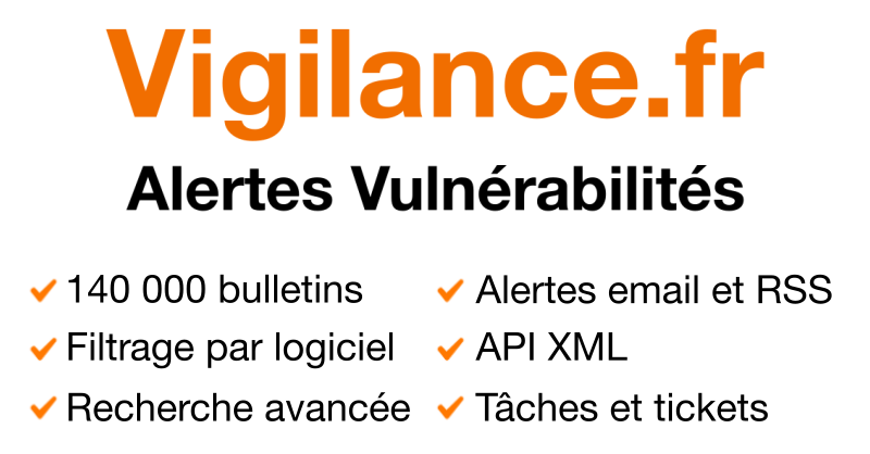 vigilance_en's tweet card. Vigilance Alertes Vulnérabilités Informatiques est un service de veille sur les vulnérabilités informatiques et leurs correctifs.