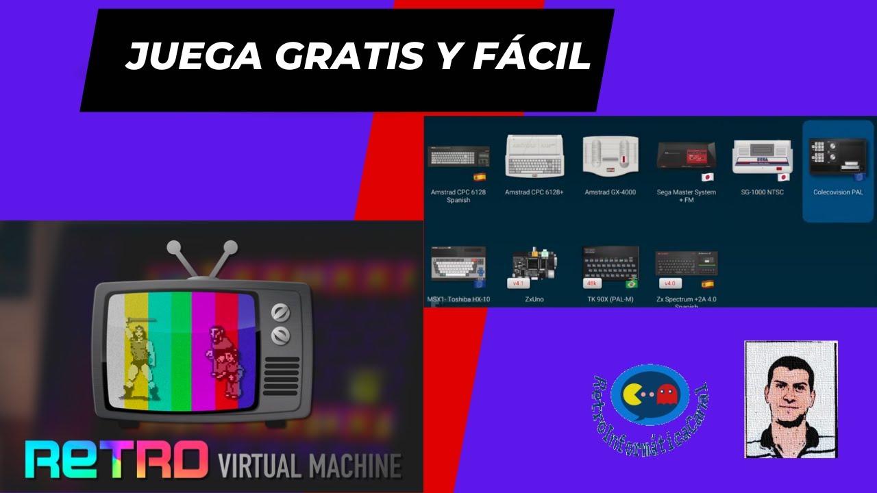 RInformaticaC's tweet card. Retro Virtual Machine Emula Micro Ordenadores fácil y sencillo!!