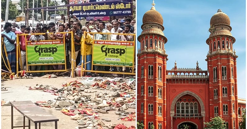 DeccanHerald's tweet card. Roadshow Safety SOP, Tamil Nadu Events: Madras HC mandates TN to draft SOPs for roadshows and rallies in 10 days post-Karur stampede, directing safety measures.
