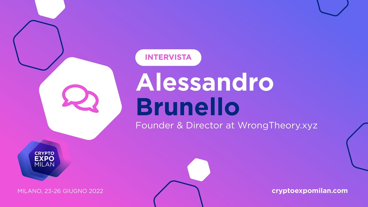 CryptoExpoMilan's tweet card. Full Immersion nel mondo NFT - Intervista con Alessandro Brunello per...