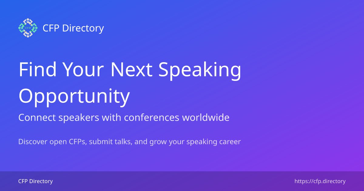 l33tdawg's tweet card. Connect speakers with conferences worldwide. Discover open CFPs, submit talks, and grow your speaking career.