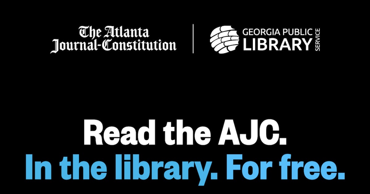 AJCComms's tweet card. Partnership provides free digital access to AJC.com for the more than 4.9 million active public library cardholders across 60 Georgia public library systems.