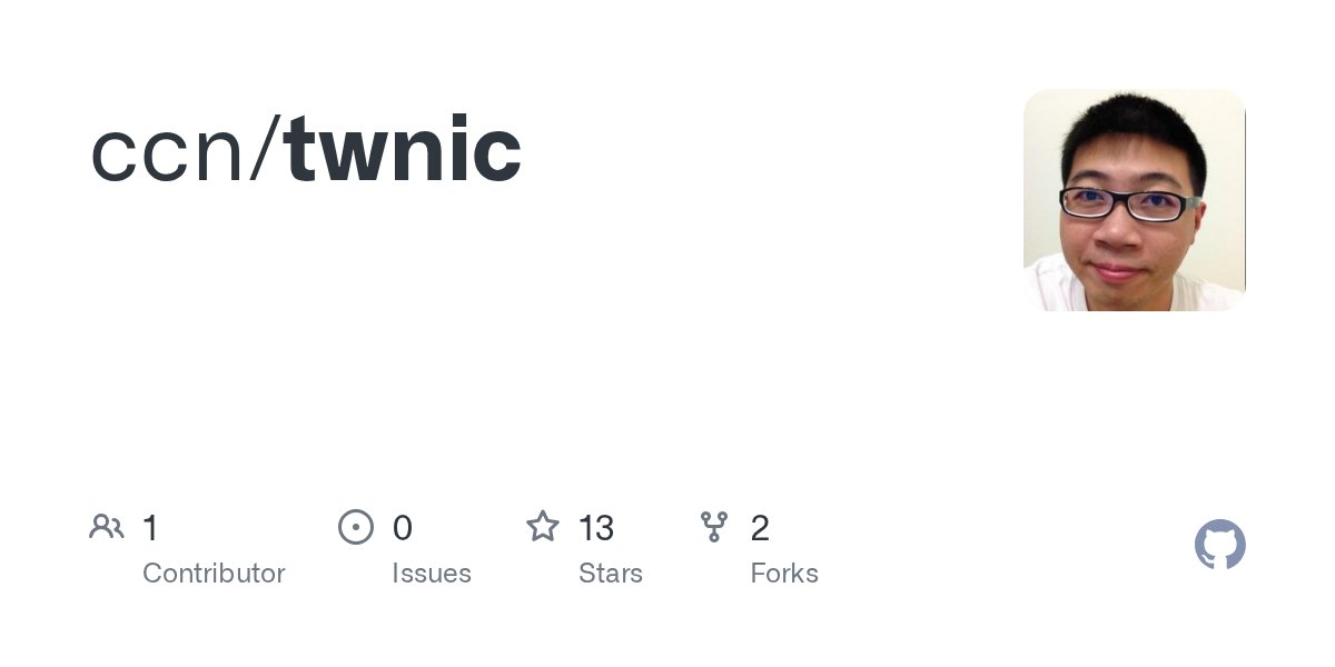 ccn's tweet card. Contribute to ccn/twnic development by creating an account on GitHub.