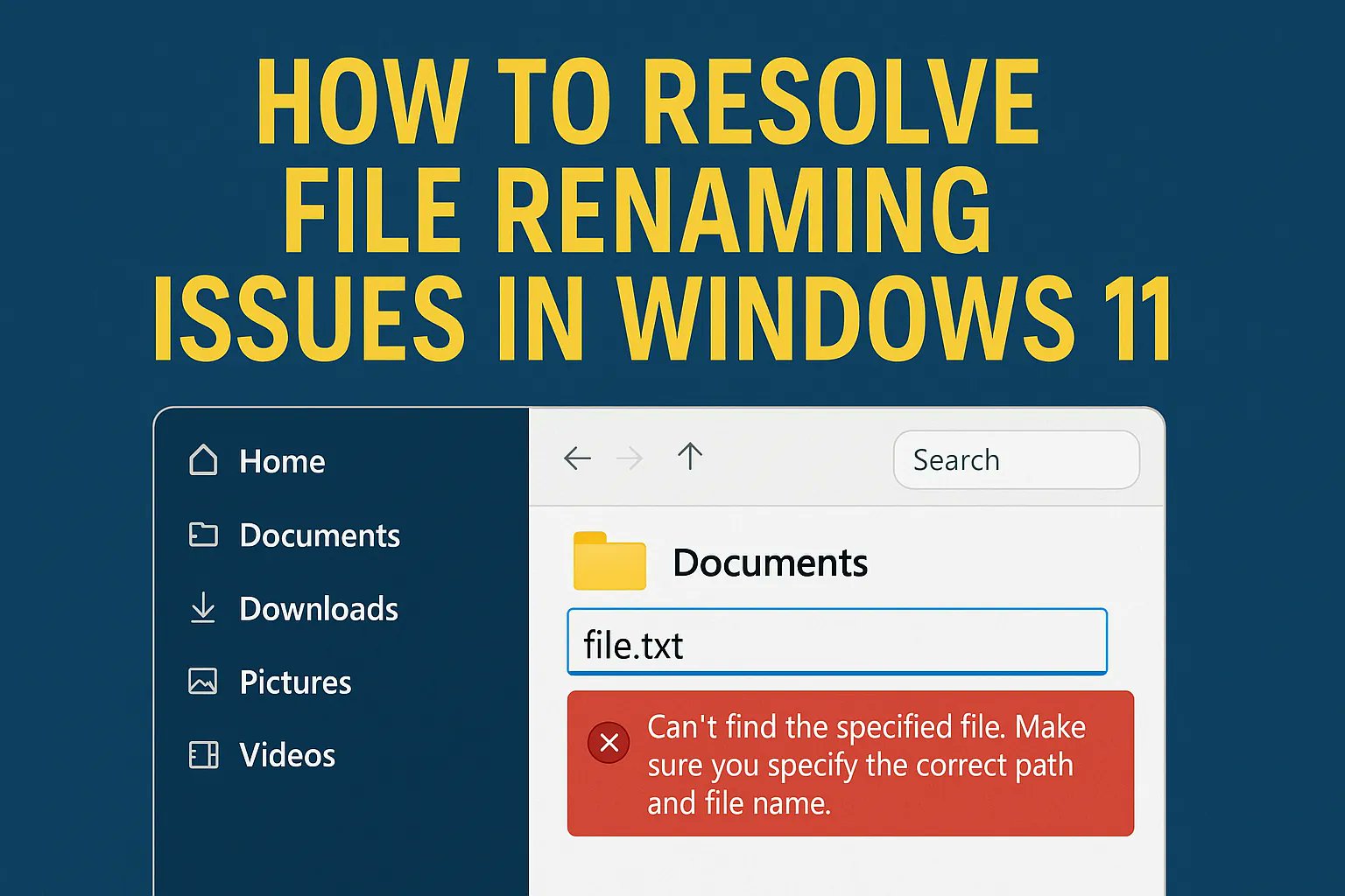 SolvedWindows's tweet card. Sometimes renaming files in Windows 11 or Windows 10 feels like trying to wrestle with a stubborn mule. Maybe the error pops up with a message about the filename being…