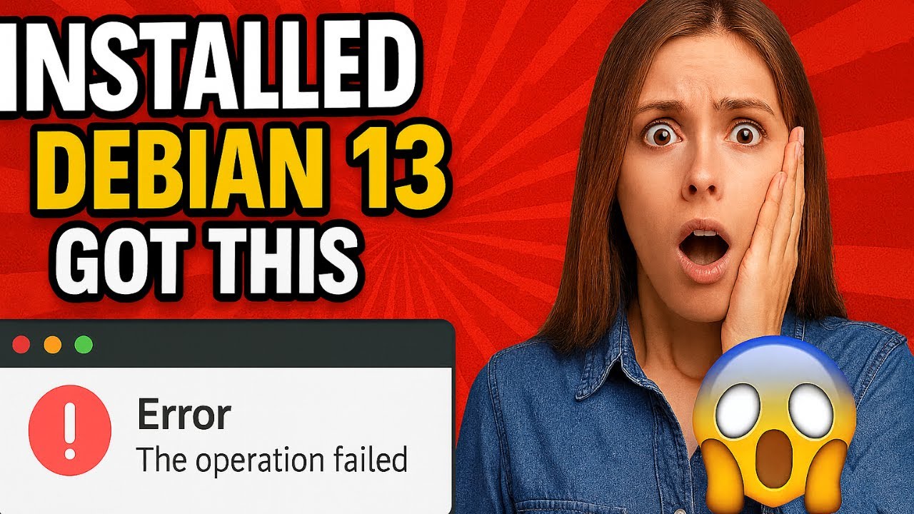 LinuxhintTeam's tweet card. I installed Debain 13 and Faced this ERROR