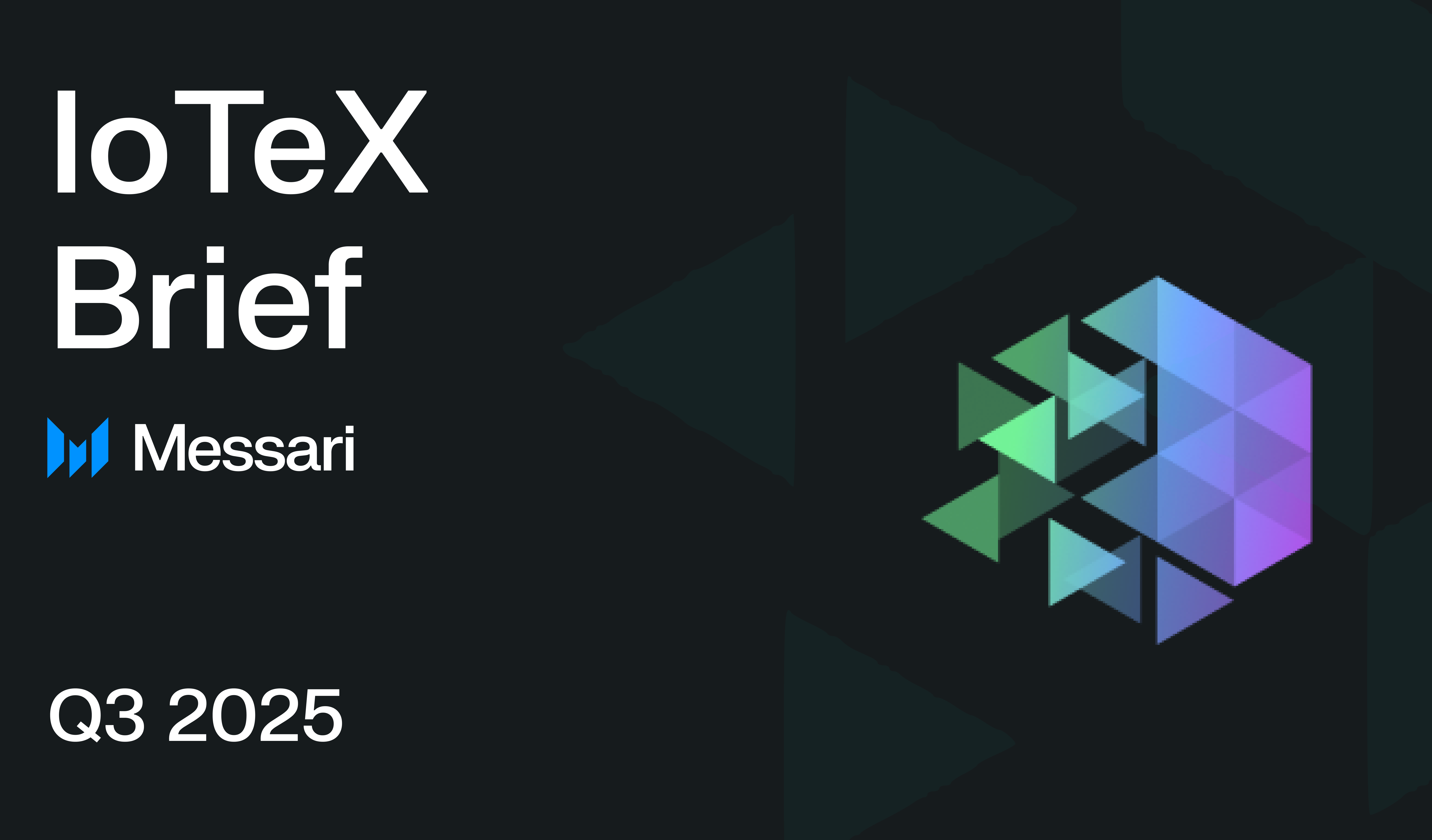 iotex_io's tweet card. Discover how IoTeX advanced its Real-World AI and DePIN ecosystem in Q3 2025, with growing Quicksilver activity, rising protocol revenue, and new institutional partnerships driving network maturity.