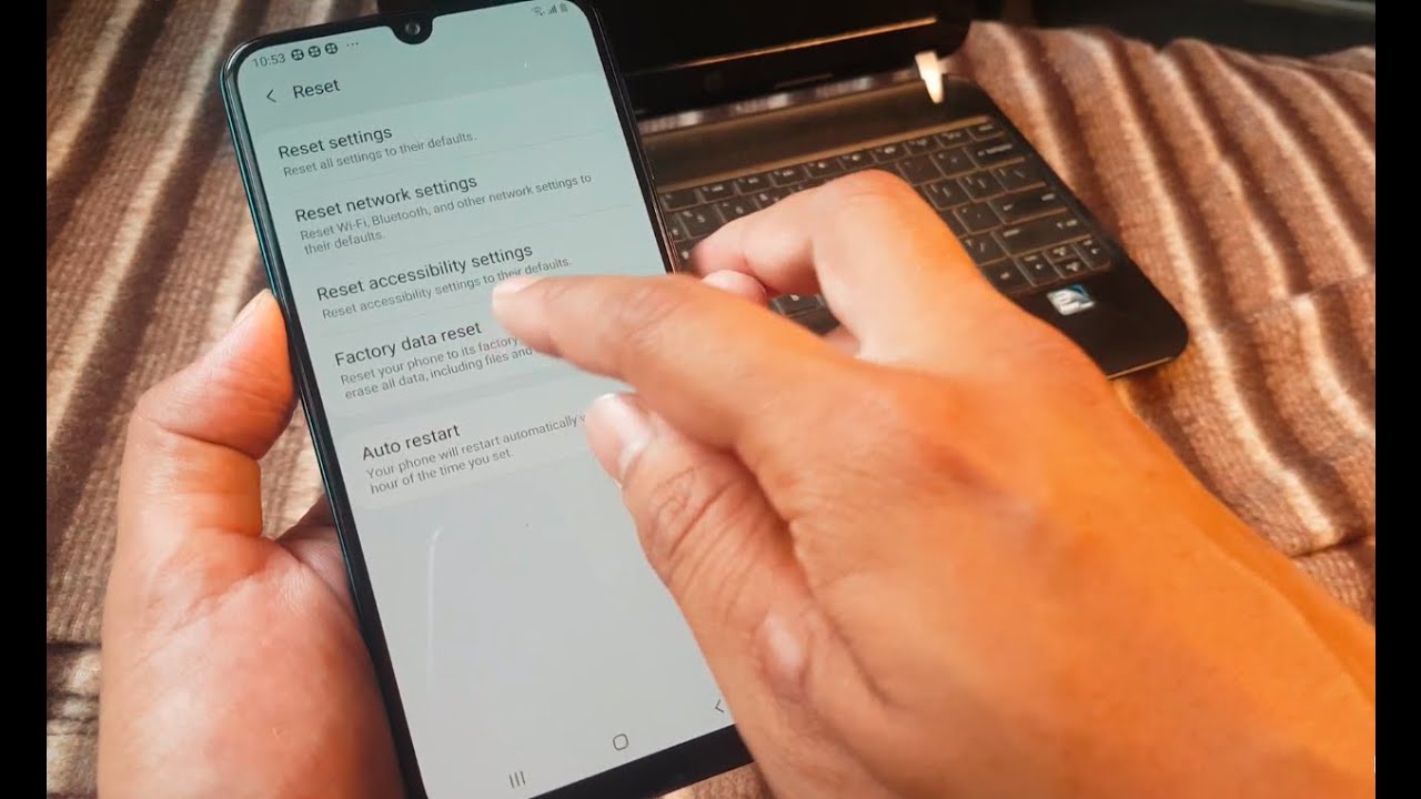 knowalittle's tweet card. how to factory reset samsung phone | Samsung M30s
