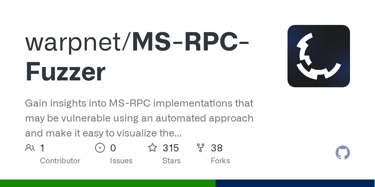 ShitSecure's tweet card. Gain insights into MS-RPC implementations that may be vulnerable using an automated approach and make it easy to visualize the data. By following this approach, a security researcher will hopefully...