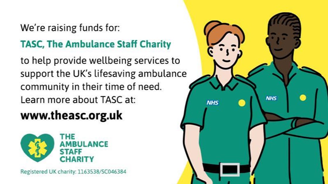RGUParaSoc's tweet card. Help RGU Paramedic Society raise money to support The Ambulance Staff Charity
