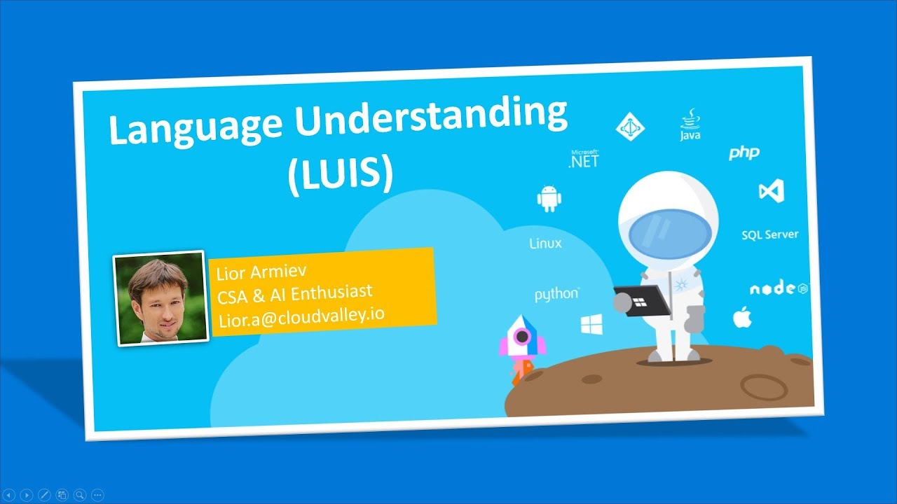 isrmsdn's tweet card. Azure Cognitive Services LUIS Intro (Hebrew)