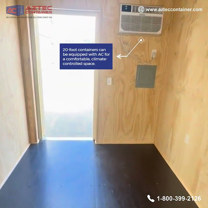 AztecContainers's tweet card. 20 Foot insulated storage container for sale - Aztec container...
