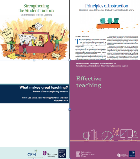 teacherhead's tweet card. There are several superb summaries of educational research that have been compiled into easily accessible websites and articles in pdf format that can be read online and shared with staff. Alt…