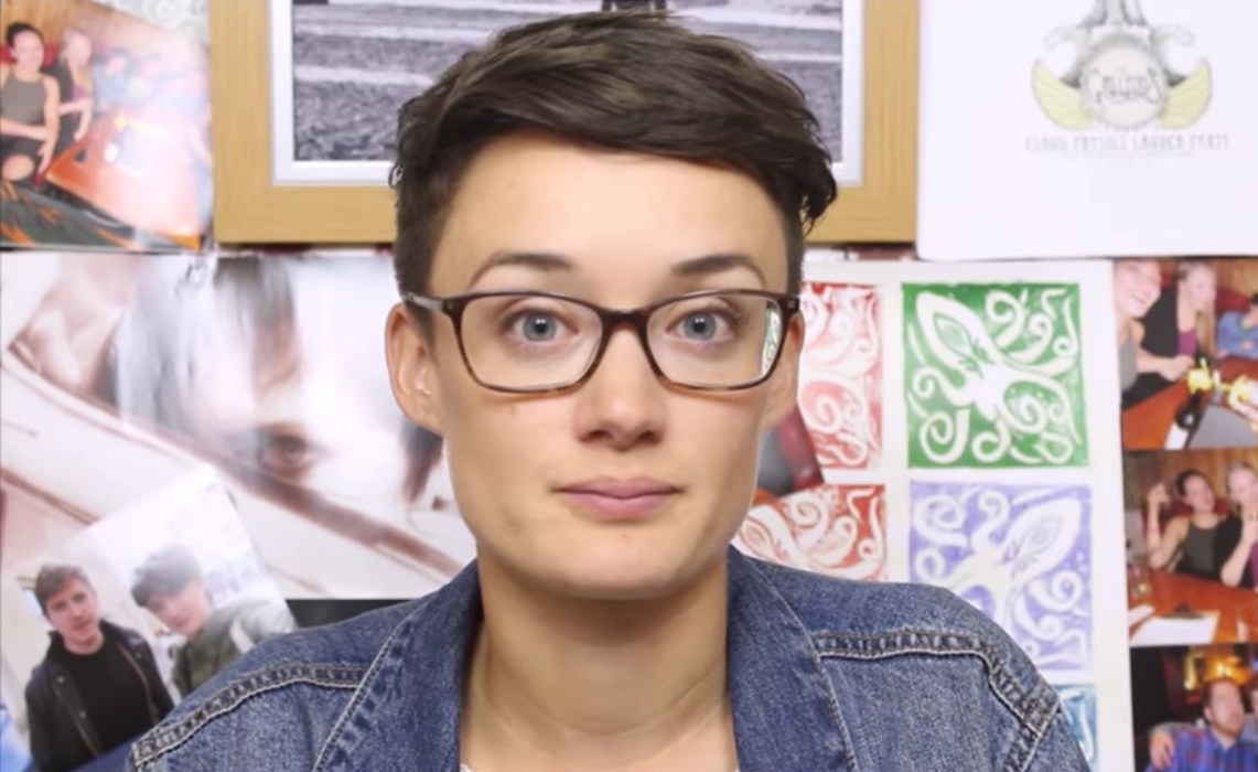 RileyTheSeries's tweet card. The web series 'Paz Vs. Stuff' is a blend between online video satire and stalker story disguised as a vlog about horror movies.