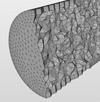 SimScale_Japan's tweet card. メッシュとは何か？なぜ必要なのか？基礎から学べるシミュレーション入門。図解とともにメッシュ生成の考え方をやさしく説明します。メッシュとは、有限要素解析 (FEA) や数値流体解析 (CFD) におけるシミュレーションプロセスの基本要素の1つです。セルと点(またはノード)で構成されるネットワークであり、ほぼどんな形状や大きさにもすることができます。このメッシュは偏微分方程式 (PDE)...